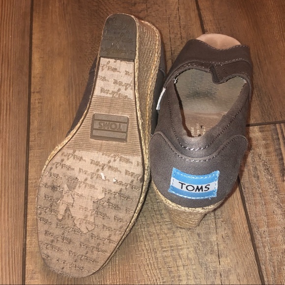Toms Brown Wedges Size 5 - Picture 4 of 7